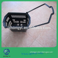 Plastic Rolling shopping basket for supermarket with wheels&handle